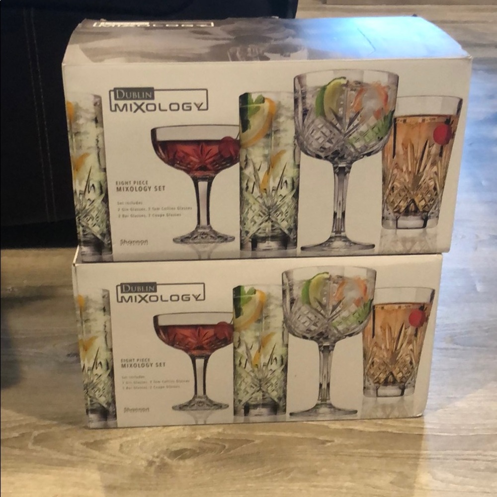 Godinger Dublin Mixology 8 piece glass set